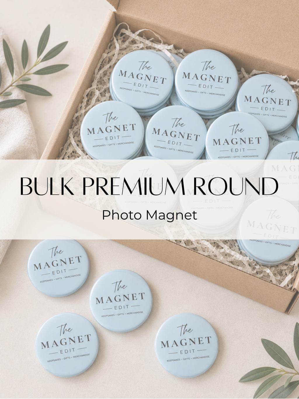 Bulk - Premium Round Photo Magnet