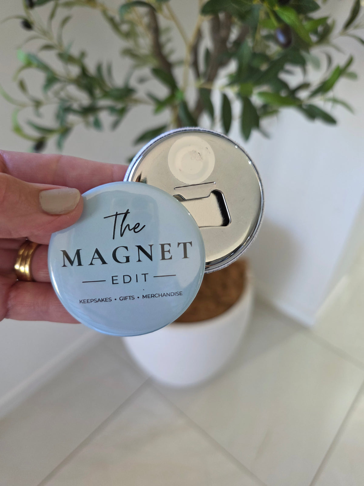 Premium Round Magnetic Bottle Opener